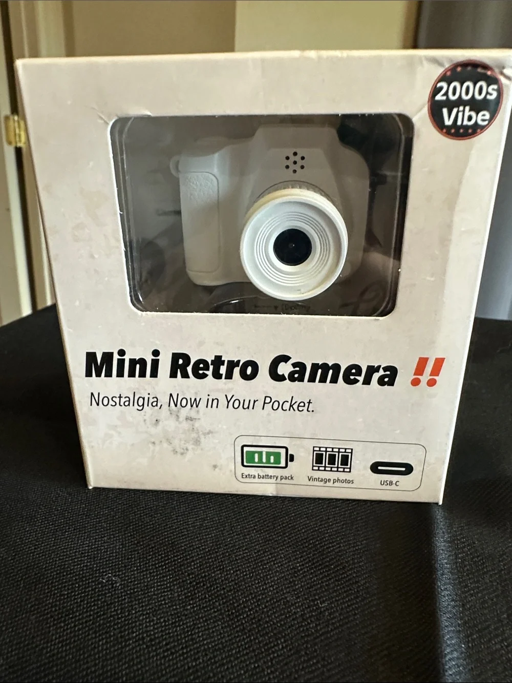 Mini Retro Camera - White ⭐️ kid Christmas really works! Spy gear!